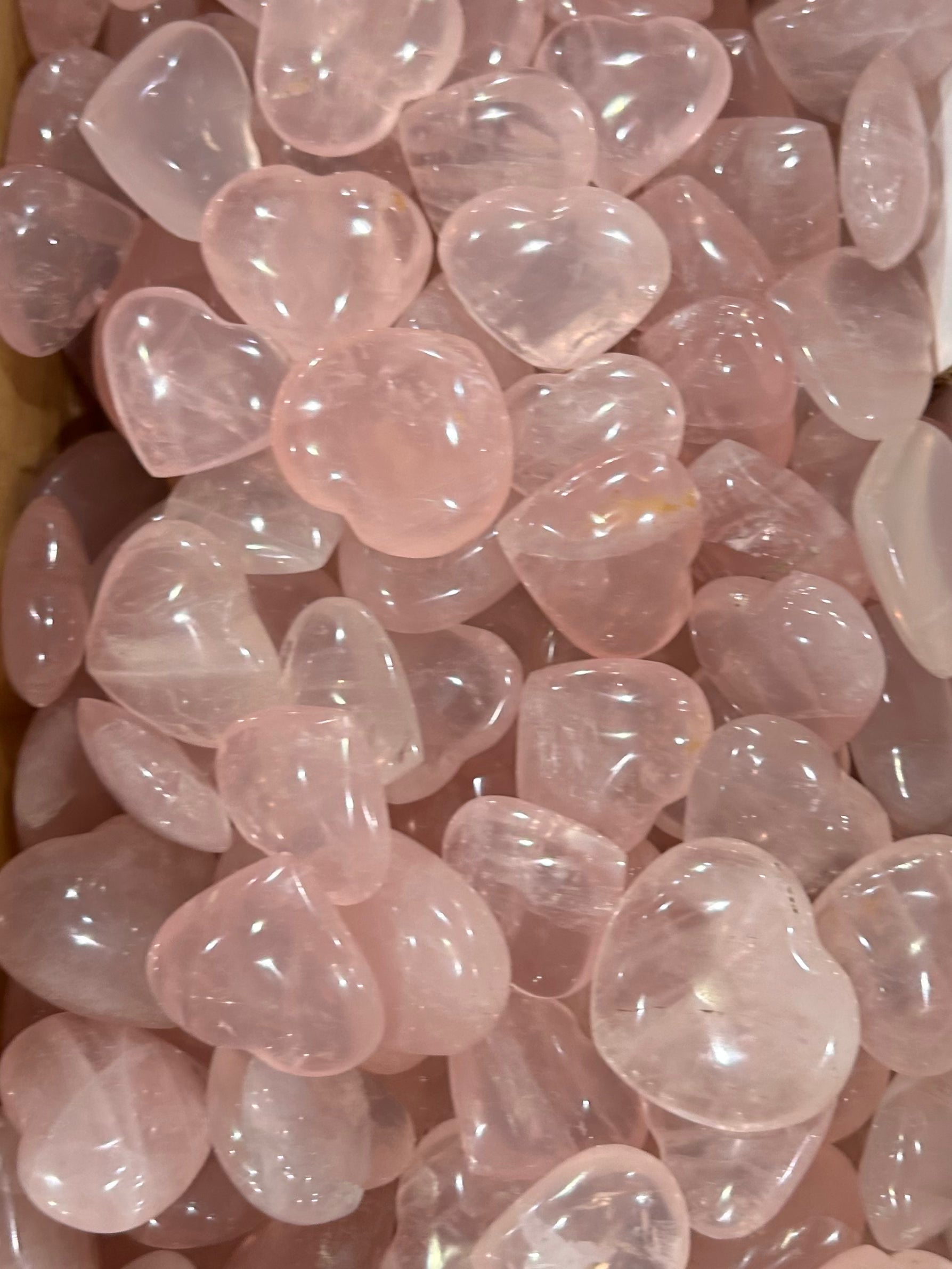 Rose Quartz Mini Hearts