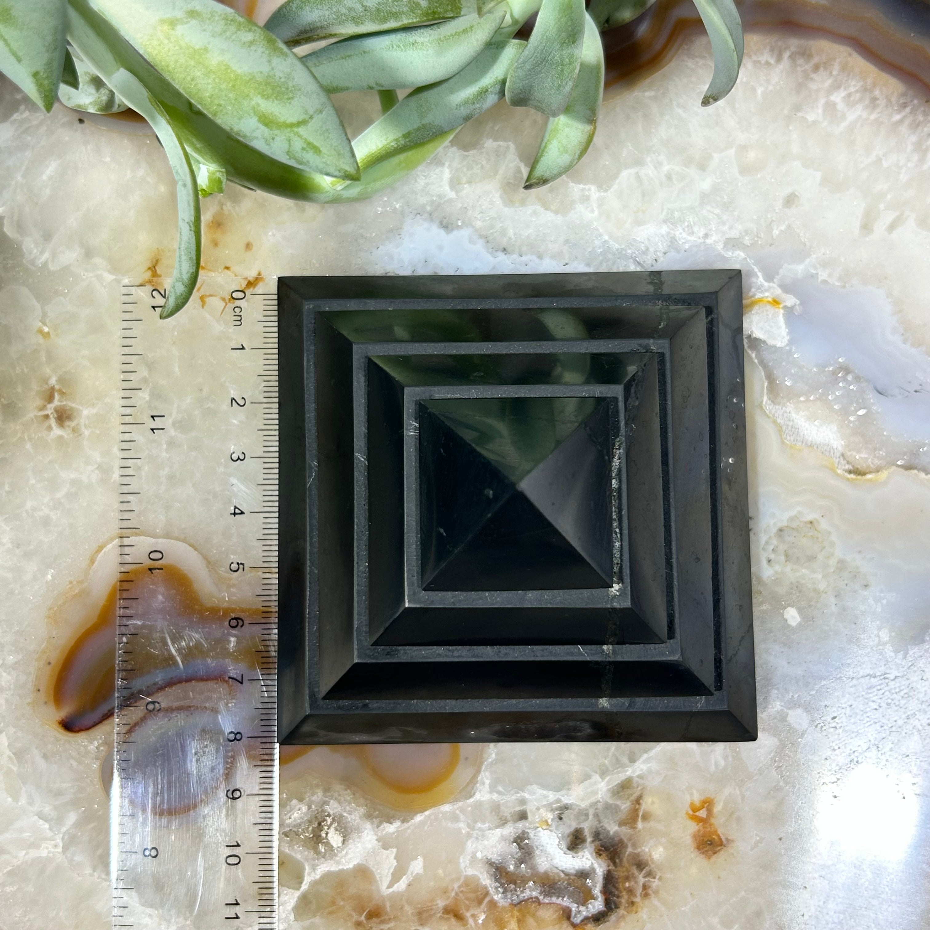 Shungite Sakara Pyramid 8cm