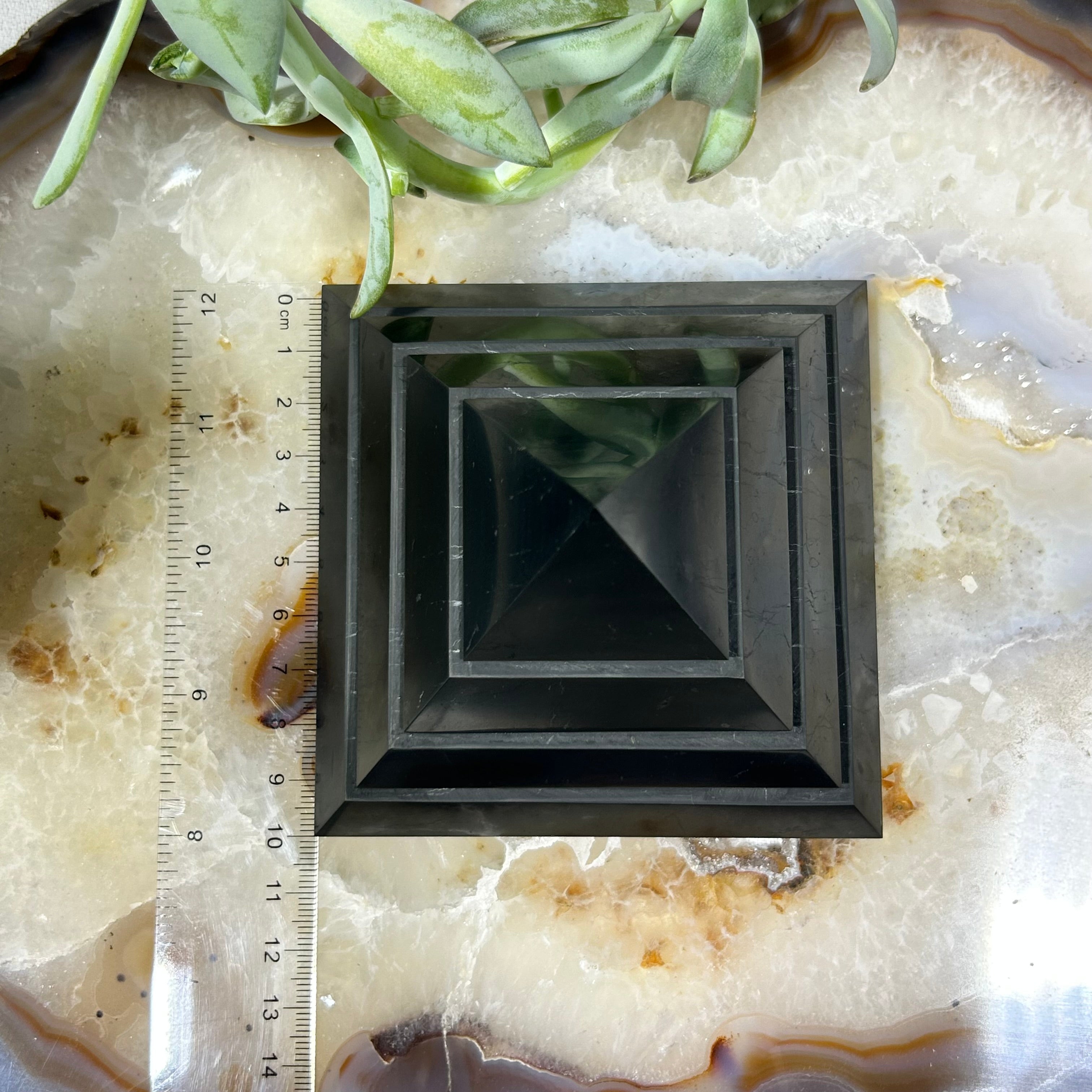 Shungite Sakara Pyramid 10cm