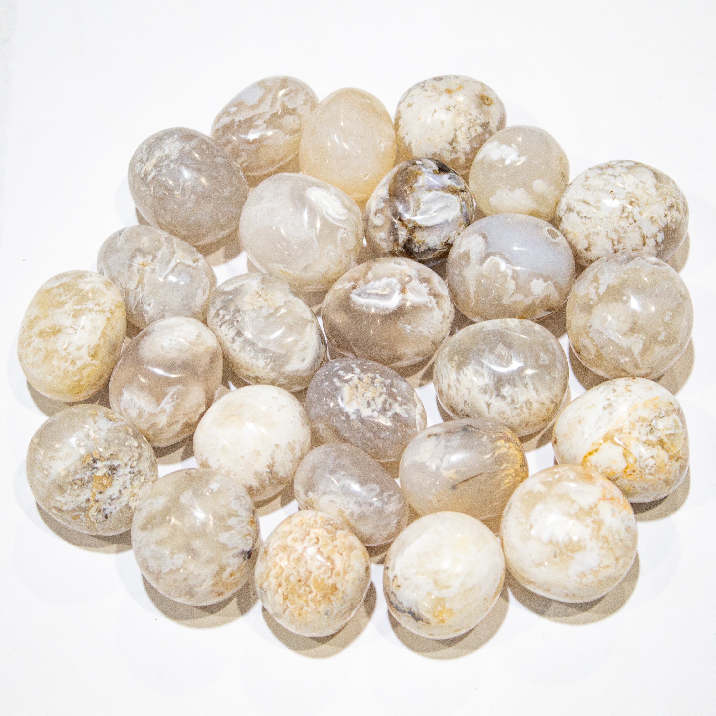 Snow Agate Tumbled