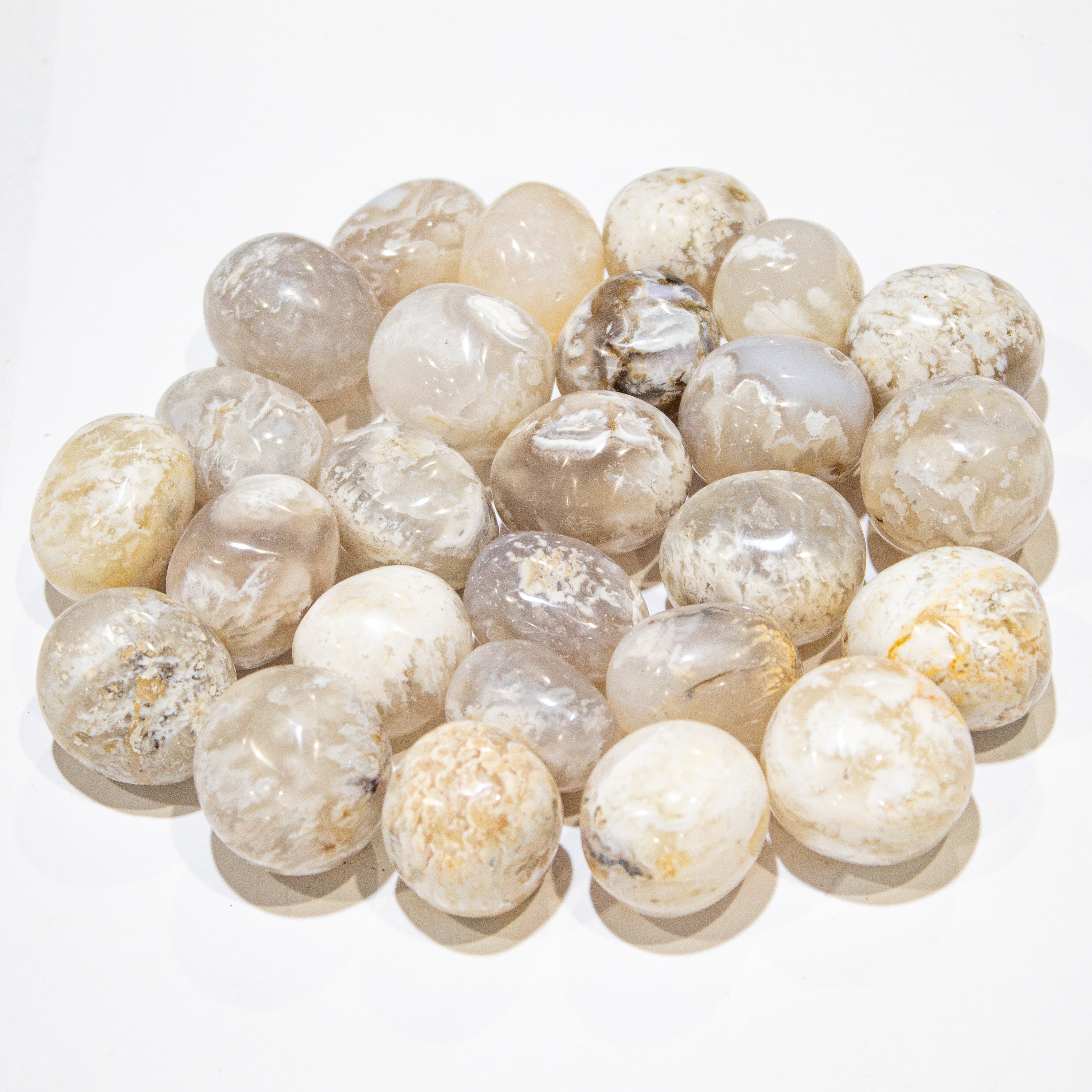 Snow Agate Tumbled