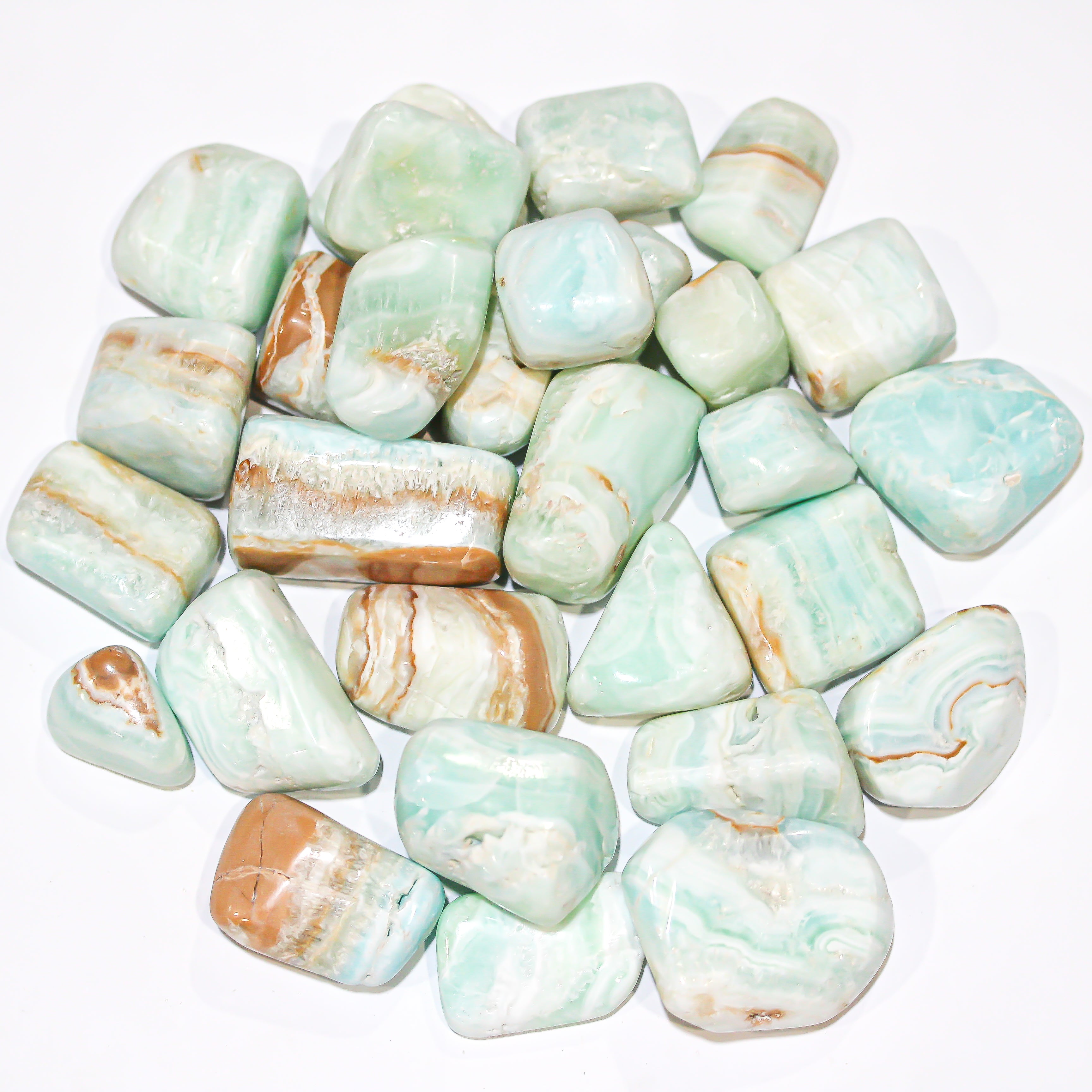 Caribbean Calcite Tumbled