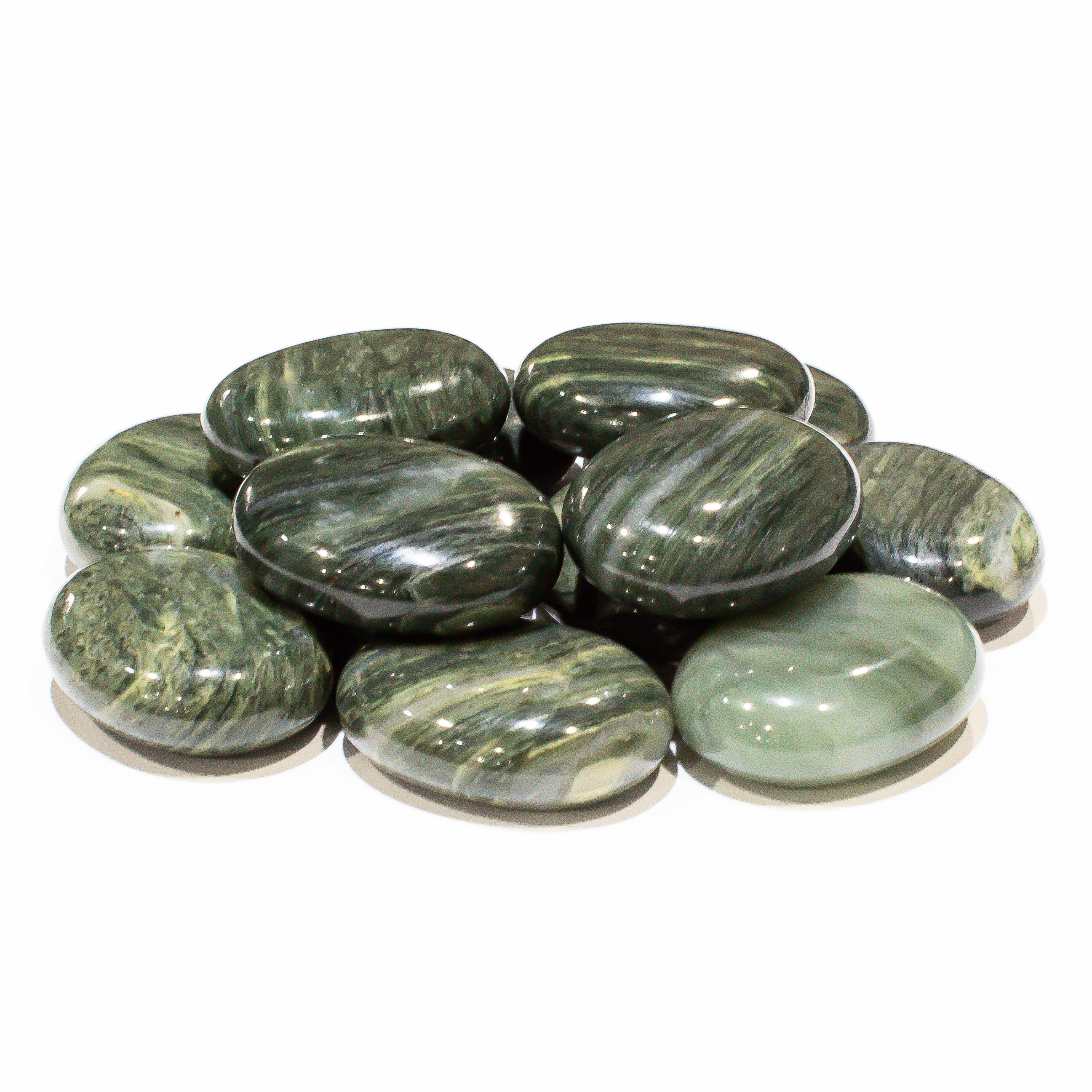 Green Hair Jasper Pillows