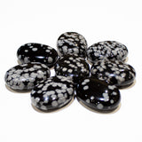 Black Snowflake Obsidian Pillows