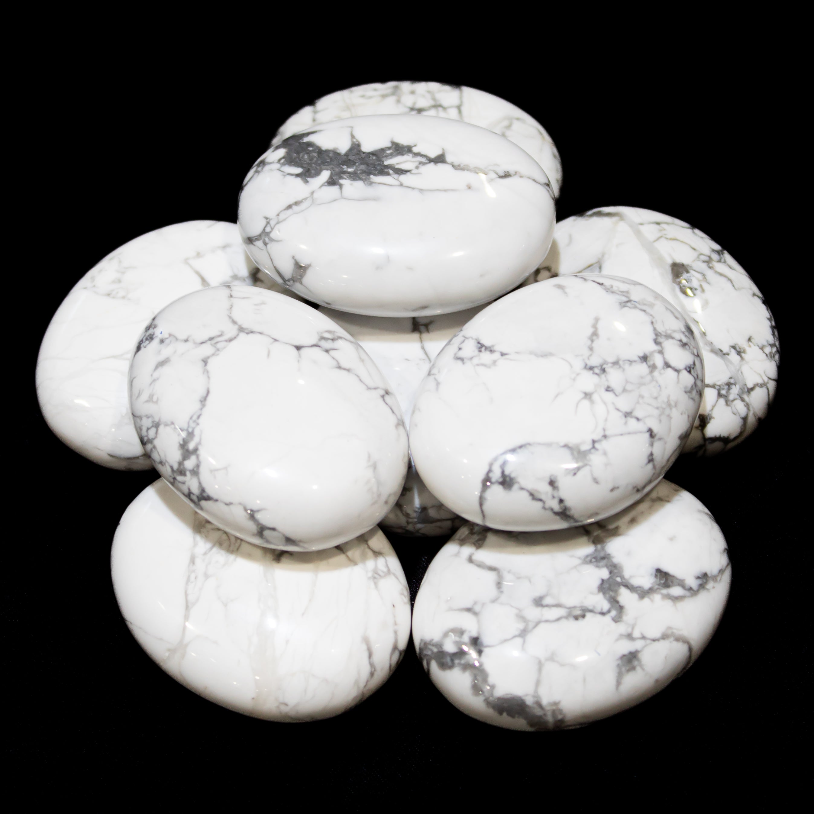 White Howlite Pillows