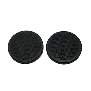 Shungite Cellphone Tile Engraved Flower of Life