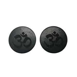 Shungite Laptop Tile Engraved Om 40mm