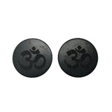 Shungite Laptop Tile Engraved Om 40mm