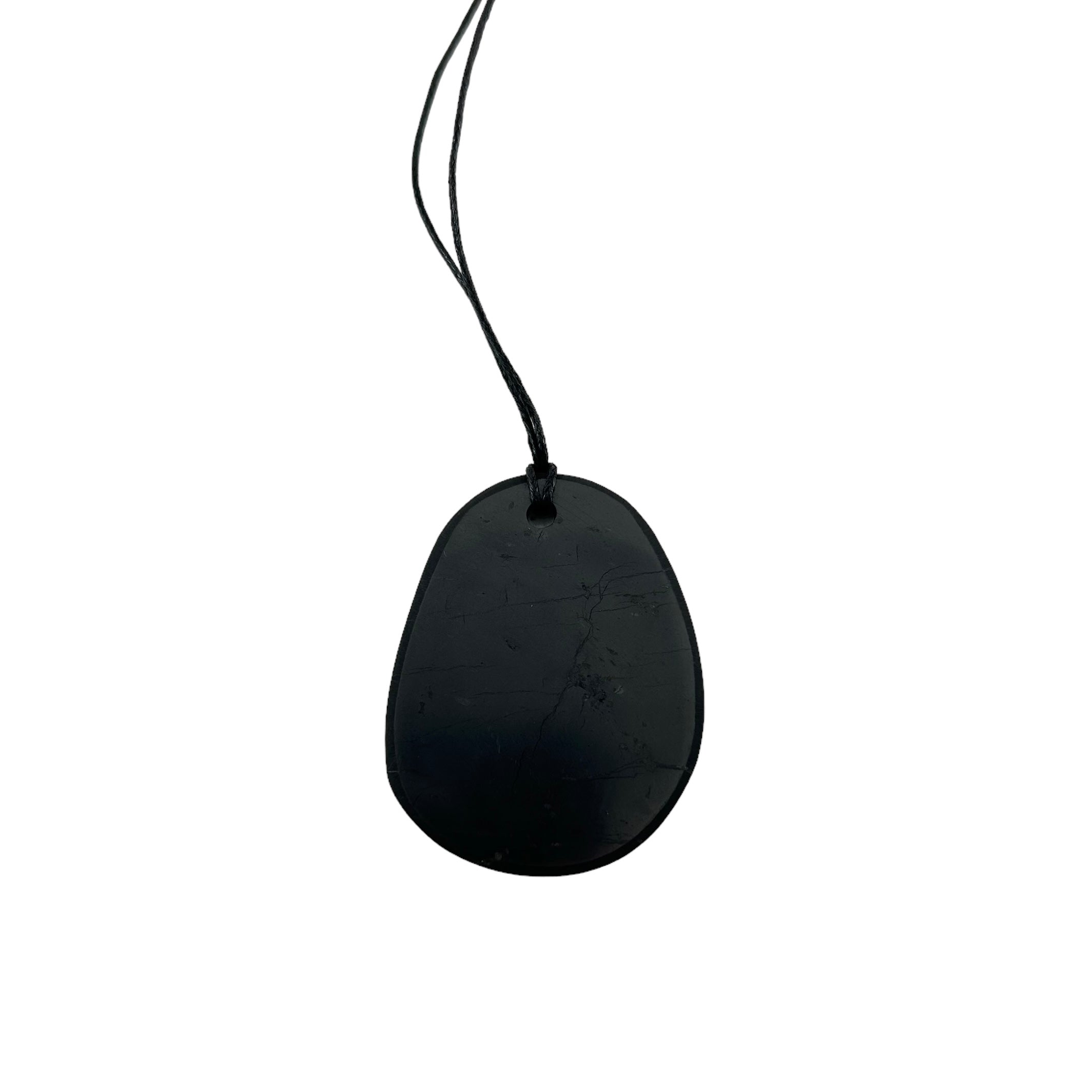 Shungite Pendant Pebble Flat