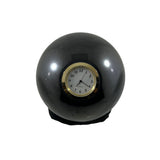 Shungite Sphere Clock 10cm with Support
