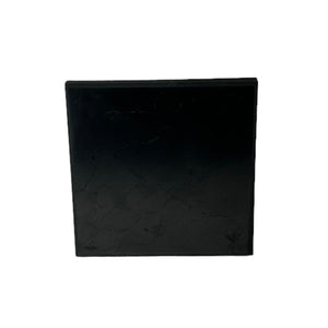 Shungite Square Tile Polished Plain 10x10x1cm