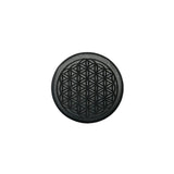 Shungite Laptop Tile Engraved Flower of Life 40mm