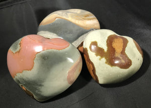 Polychrome Jasper Hearts
