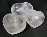 Clear Quartz Hearts
