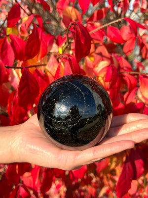 Black Tourmaline Spheres (Madagascar)