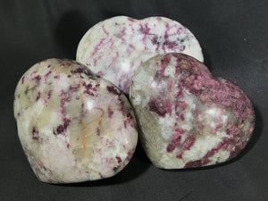 Red Tourmaline Hearts