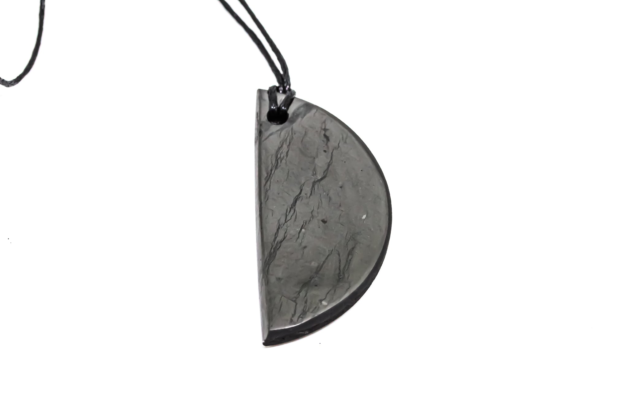 Shungite Pendant Half Moon