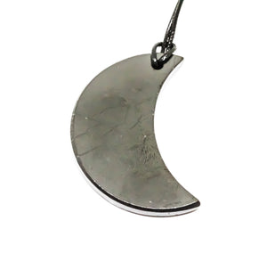 Shungite Pendant Crescent Moon