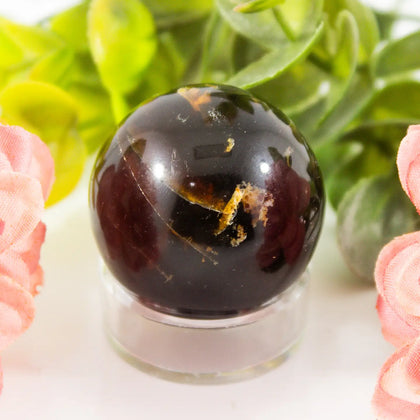 Amber Spheres 30mm