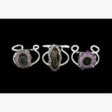 Amethyst Stalactite Cuff Bracelet Adjustable