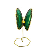 Agate Butterfly on Gold Stand