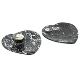 Ammonite Fossil Plate Heart 11cm