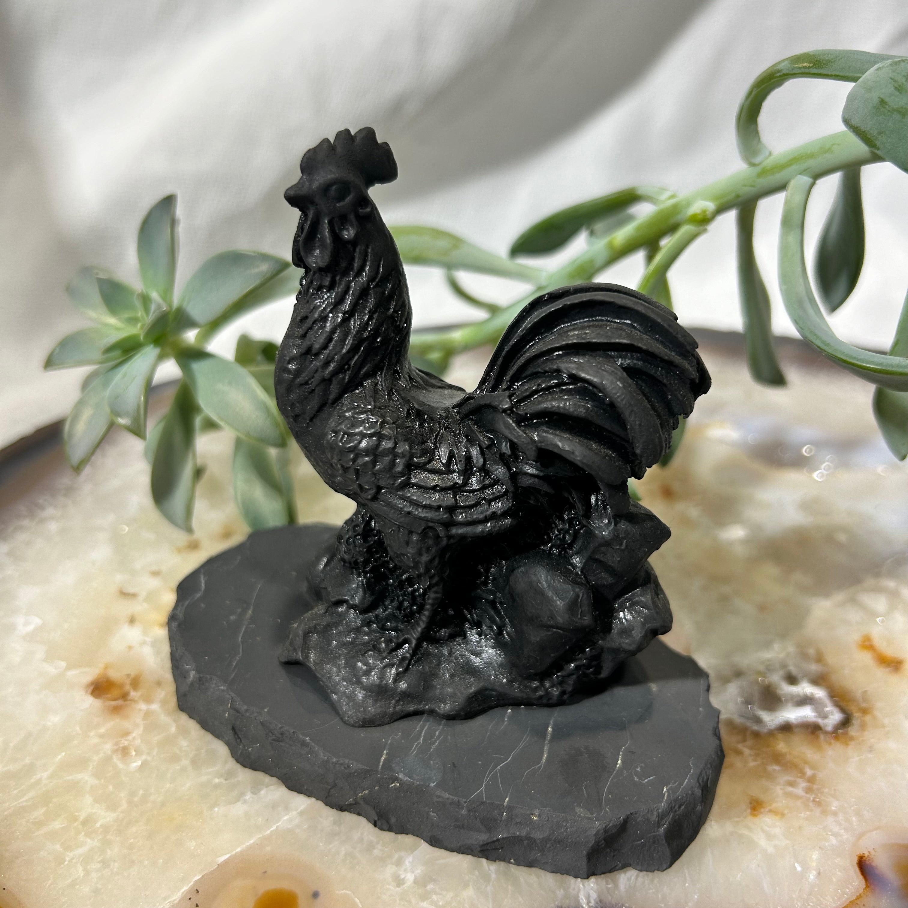 Shungite Figurine Rooster