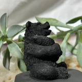 Shungite Bear with Fish Small