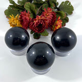 Black Tourmaline Spheres (India)