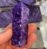 Charoite Obelisks