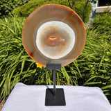 Agate Slices Natural on Stand