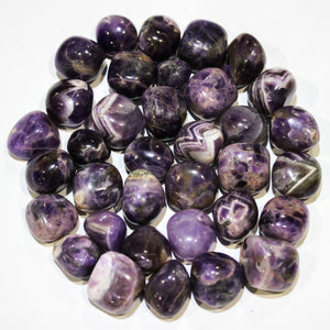Chevron Amethyst Tumbled 20-30mm