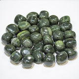 Green Hair Jasper Tumbled 20-30mm