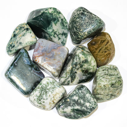 Moss Agate Tumbled 30-45mm
