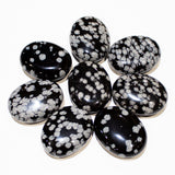 Black Snowflake Obsidian Pillows