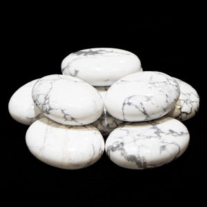 White Howlite Pillows