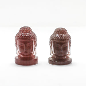 Gemstone Buddha Head Carving