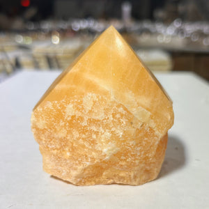 Orange Calcite Polished Top Points