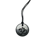 Shungite Pendant Engraved Om