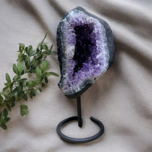 Amethyst on Metal Stands Grade AA