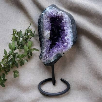 Amethyst on Metal Stands Grade AA