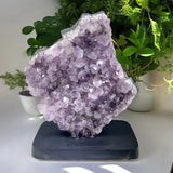 Amethyst on Wood Stand