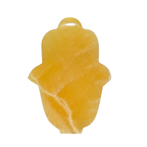 Orange Calcite Hamsa