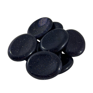 Blue Goldstone Worry Stones