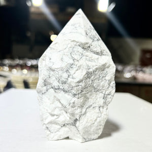White Howlite Polished Top Points