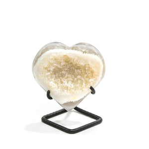 Agate Heart on Stand