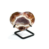 Agate Heart on Stand