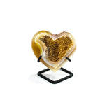 Agate Heart on Stand