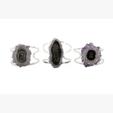 Amethyst Stalactite Cuff Bracelet Adjustable