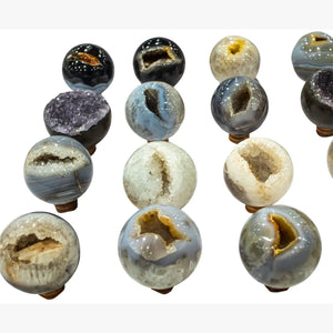 Agate Druzy Spheres